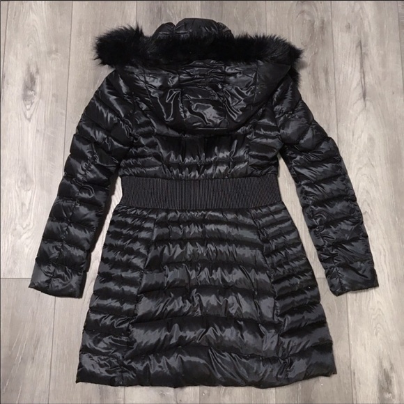 Laundry shelli segal fur lined hooded puffer coat - Picture 5 of 8